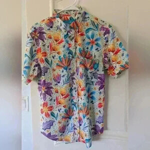 Disney Park Candy Button Up Short Sleeve Shirt Men's Small Design from Encanto